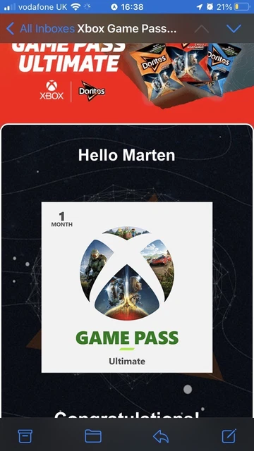 Microsoft Xbox Game Pass Ultimate – 1 Month Subscription