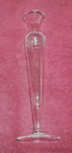 Princess House Crystal Bud Vase 10" Tall, Never Used Display Only
