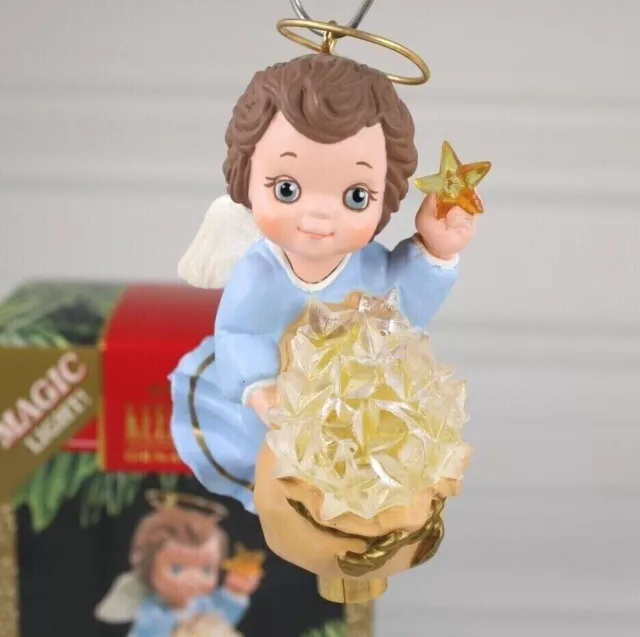 Hallmark Keepsake - Starlight Angel Magic Light Ornament Christmas 1990 Tested