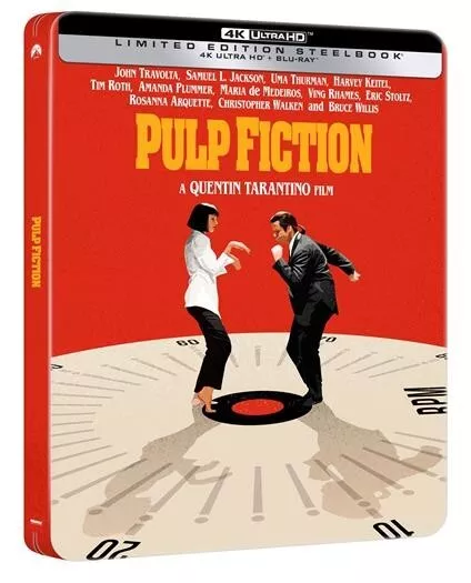 Pulp Fiction. 4K Ultra- HD (2022) 2 blu ray Steelbook