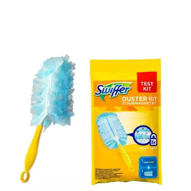 10x Swiffer Staubmagnet Set D'Initiation / Test Kit (1 Poignée Et 1 Drap ) 3