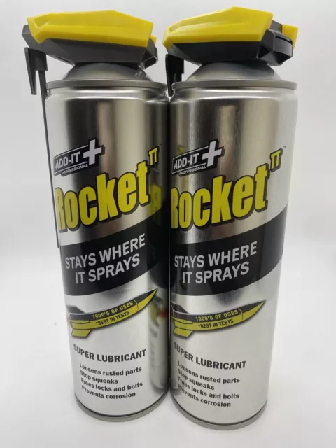 Rocket TT Super Tube Paglia Spray Lubrificante 450mL Anti Cigolio Corrosione Ruggine X2