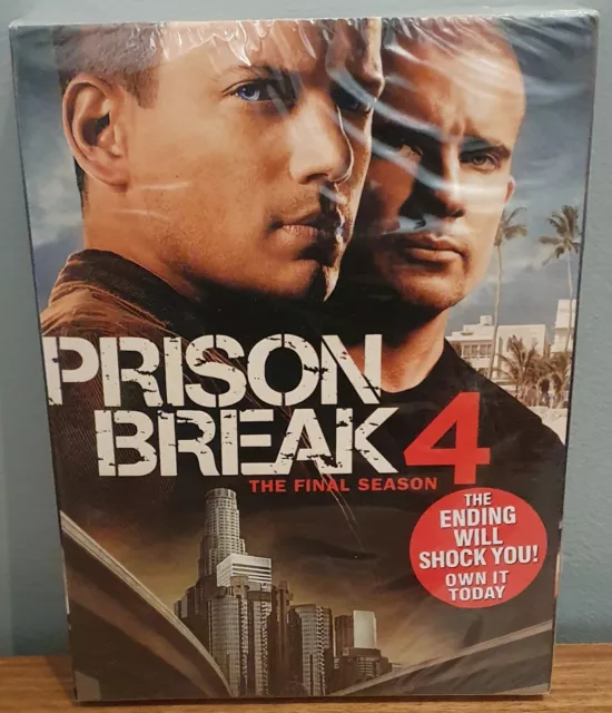 Prison Break Complete Final Season Series 4 TV Show DVD NEW and SEALED Region 1