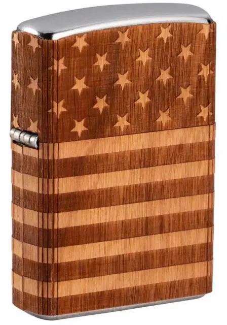 Zippo         WOODCHUCK USA American Flag Wrap 49332