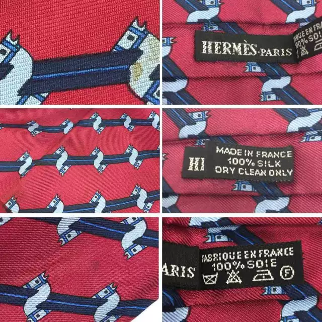 HERMES TIE SCARF Ascot Tie Horse Pattern AQ456 $182.71 - PicClick