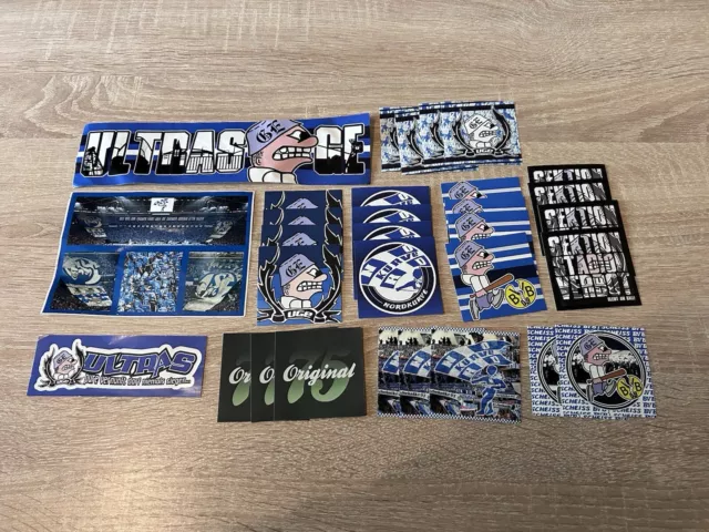 100x Schalke 04 Aufkleber 'Nordkurve Gelsenkirchen' - PVC Sticker Wetterfest