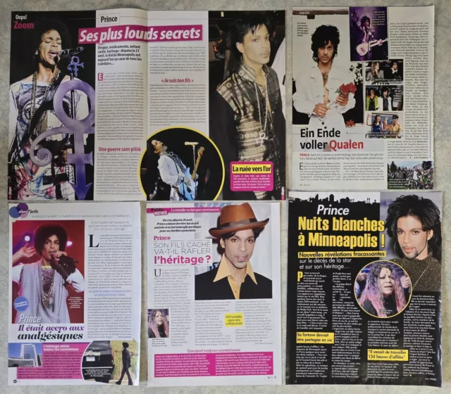 PRINCE has Passed Away Clippings Collection Magazines Lot De Presse Pack 2