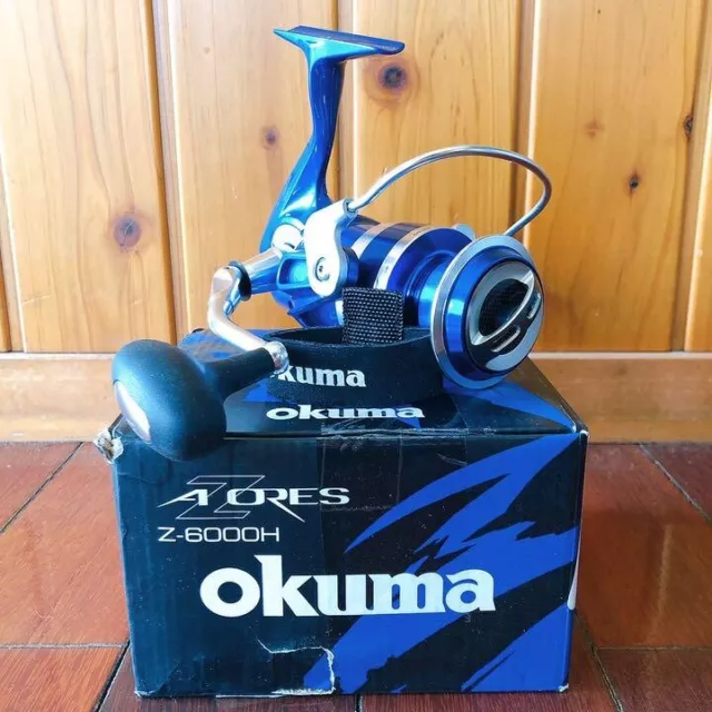 OKUMA Z-6000H-BLUE AZORES Spinning Reel $87.99 - PicClick