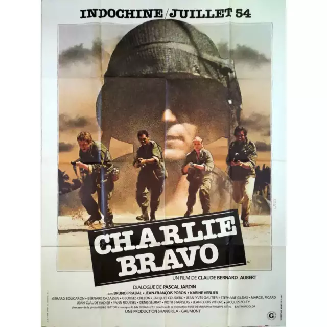 CHARLIE BRAVO Affiche de film  - 120x160 cm. - 1980 - Bruno Pradal, Claude Berna