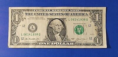 fancy serial number 2013 One Dollar Note BIRTHDAY OR ANNIVERSADY  JUNE 14 1938