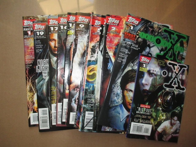 The X-Files 1-17, 19, Annual 1, Comics Digest 1, Topps Comics, Overstreet $100+