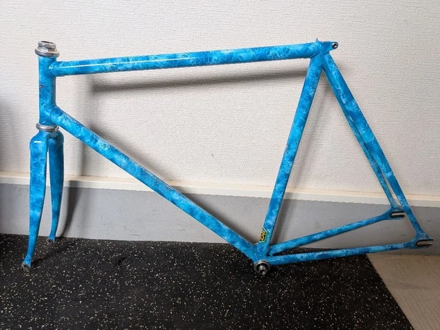 Kit Cadre Makino Pista NJS Keirin 560 Mm – Cadre Et Fourche Rouges, Acier Japon