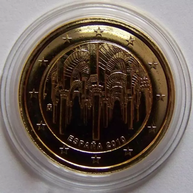 2 Euro Münze - Spanien 2010 - Kirche - Mezquita Von Cordoba - 24  Karat Gold