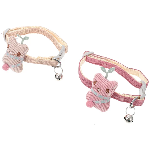 2 Haustiere Kragen Halsband Glocken Cartoon Hund Ausbildung Kragen Sicher