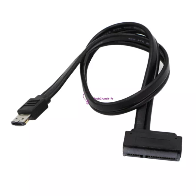 12V 5V Dual Power eSATA USB Combo to 2.5" 3.5"22Pin SATA Hard Disk Cable