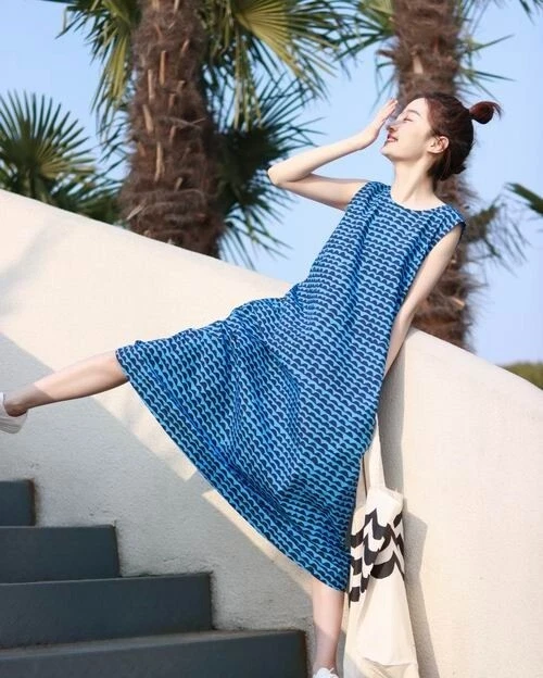 Uniqlo Marimekko Abito Smanicato A Trapezio Nuovo Con Etichette
