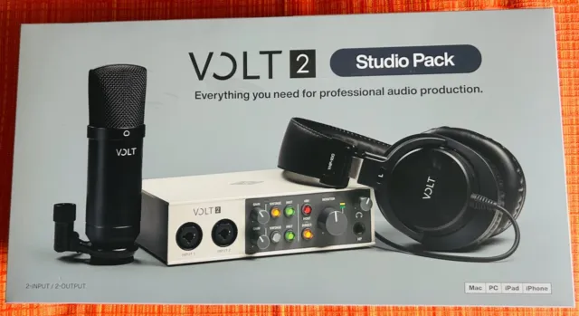 Universal Audio Volt 2 Studio Pack Professional Audio Production