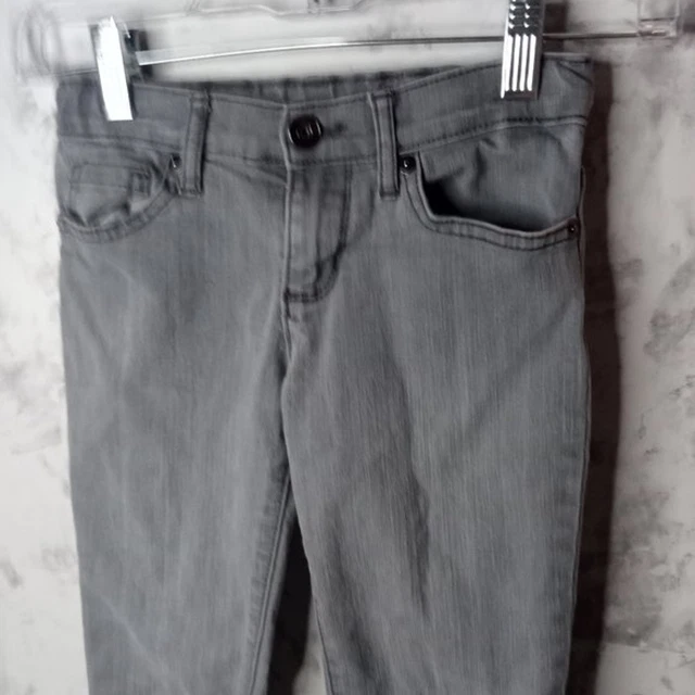 The Children's Place gray adjustable waist super skinny girls jeans 6X/7