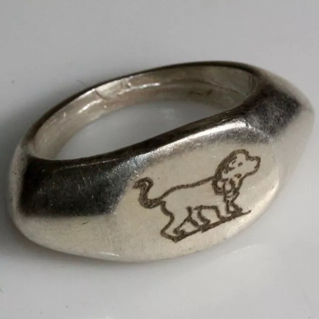 A Perfect Ancient Style Roman Solid Silver Ring