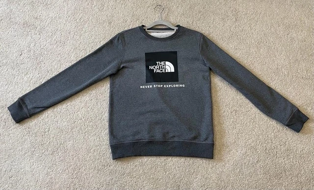 The North Face Youth Box Unisex Crew Neck Jumper Fleece Sweatshirt 14 Years