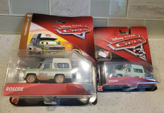 Disney Pixar Cars 3 Roscoe Lot Of 2 Thunder Hollow Pixar Mattel Deluxe Poster