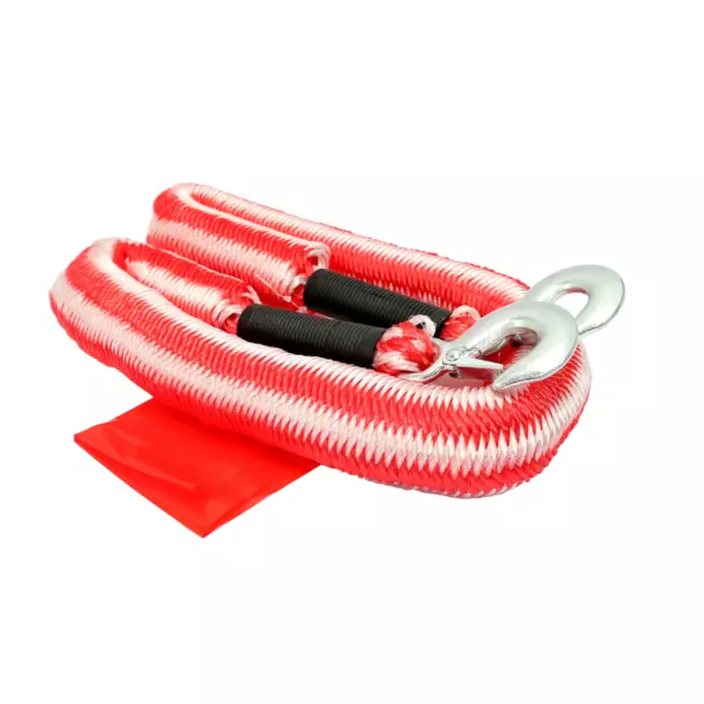 Fune di traino fune di traino 2500 kg elastico ausilio di traino moschettone 4,5 m