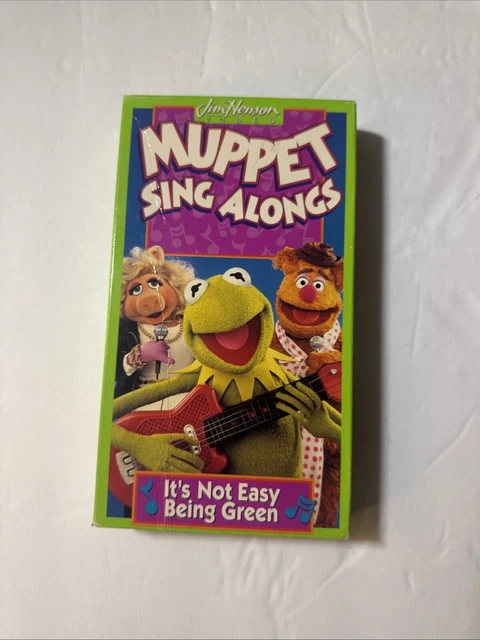 MUPPET SING ALONGS Its Not Easy Being Green VHS Tape 1994 Kids