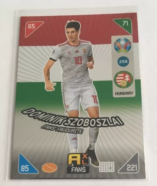 Card Fan's Favourite Dominik SZOBOSZLAI Hungary Panini 2021 KICK OFF EURO 2020