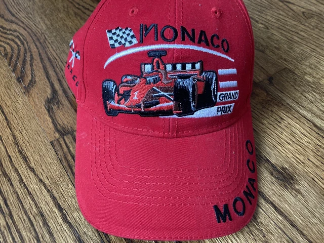 MONACO GRAND PRIX RACING Car Mens Red Ball Cap Hat Adjustable Monte Carlo