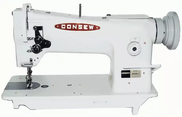 Consew 206RB-5 Triple Feed, Upholstery Walking Foot Sewing Machine - Head Only