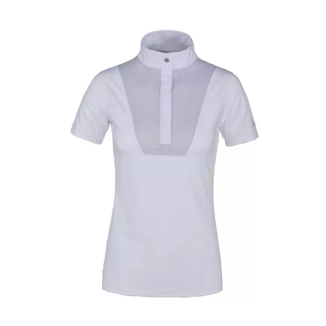 Damen Kingsland Turniershirt  weiß mit Lurex Gr.L