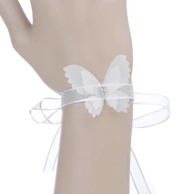Bracciale Sposa Fiore Polso Semplice ed Elegante Resistente all'Usura Decorazione Fiore a Mano