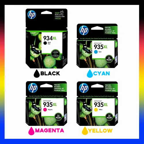 4x HP Genuine 934XL BK+935XL C/M/Y H Yield Ink Cartridge Officejet PRO 6230/6830