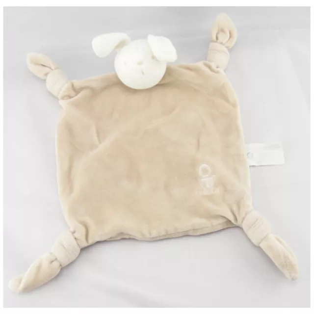 Doudou plat Lapin Beige OBAIBI - 17173