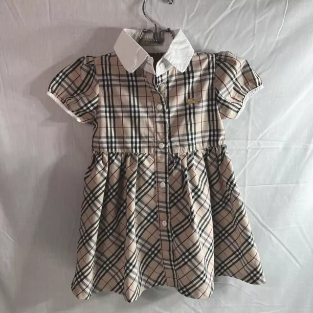 Burberry Girls Dress Check. Size 4 Toddler Great Condition