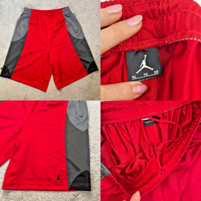 Michael Jordan Basketball Shorts XL Red sport draw string waist holiday summer