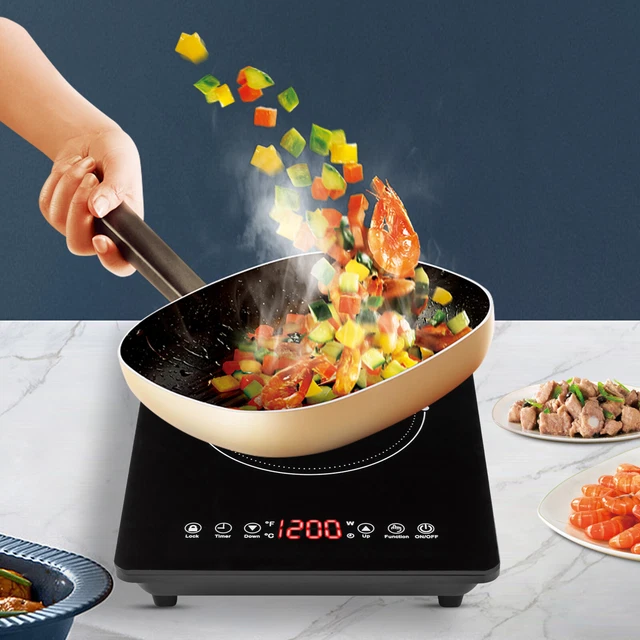 1800W PORTABLE INDUCTION Cooktop Burner Cooker Hot Pot Stove 110v120v