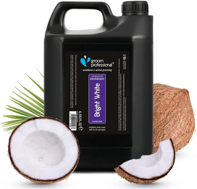 Groom Professional Bright White Shampoo, 4 Litre Style Name:4 Litre