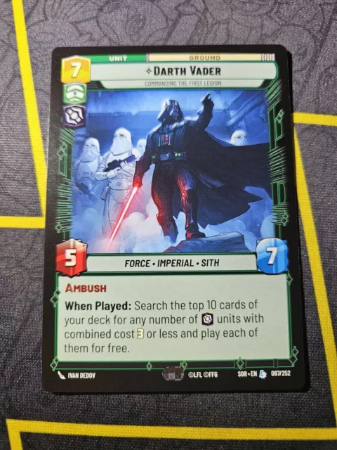 Darth Vader - 087/252 - Legendary - Star Wars Unlimited