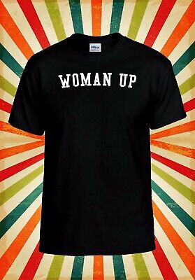Woman Up Feminist Slogan Cool Fanny Men Women Vest Tank Top Unisex T Shirt 2464