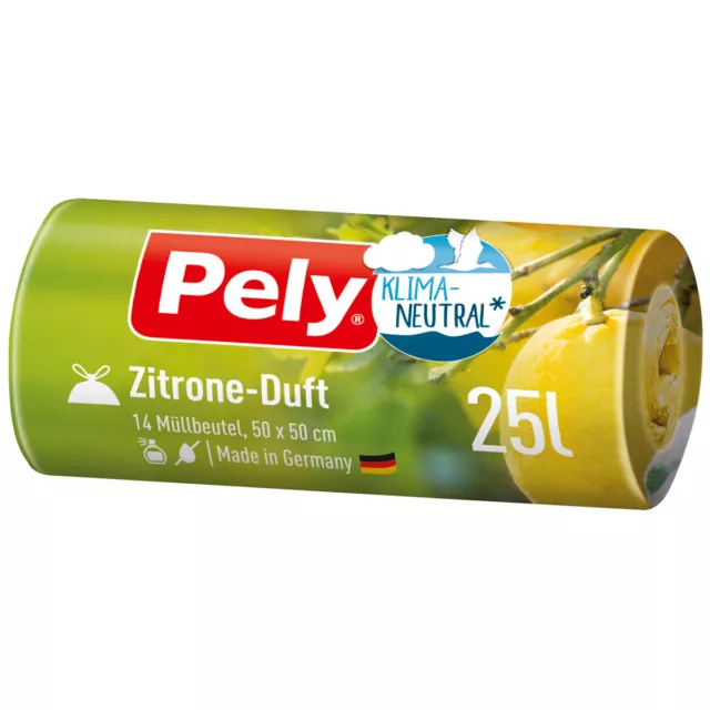 Pely Zugbandbeutel 25L Avec Citron Arôme Klimaneutralisiert 14 Pièce