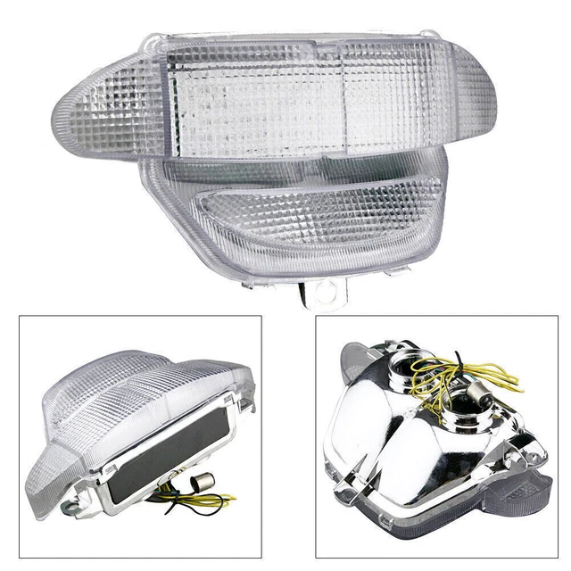 1pz Luce Coda LED Bianca con Segnale di Gira per HONDA CBR 900RR 1998-1999