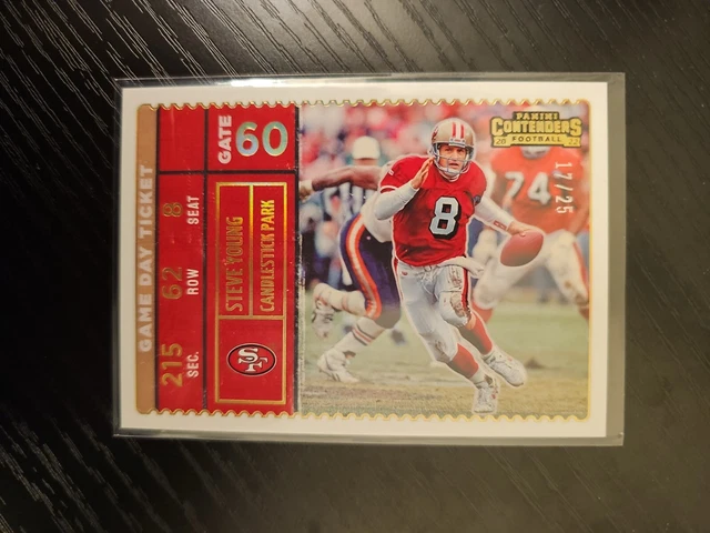 2022 Panini Contenders Game Day Ticket Steve Young San Francisco 49ers # /25