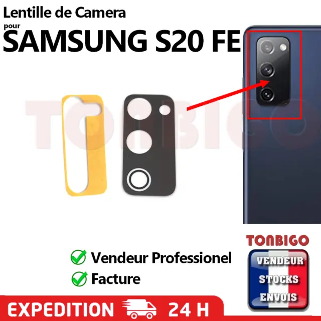 Lentille + Adhésif Verre Caméra d'Appareil Photo SAMSUNG GALAXY S20 FE 4G et 5G
