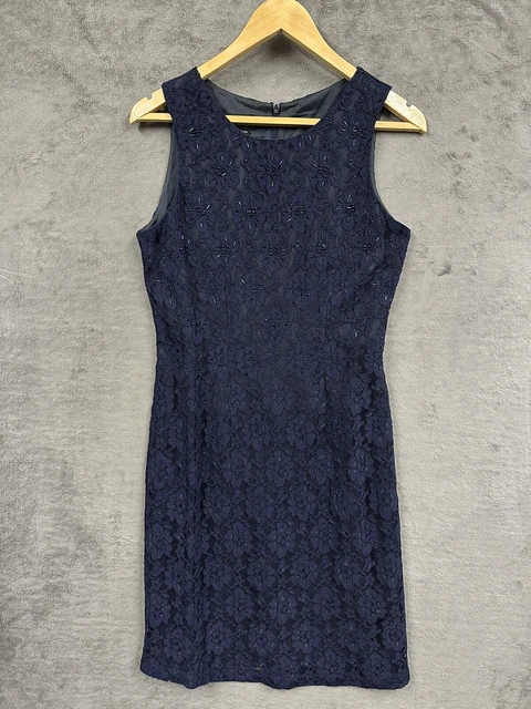 Monsoon Twilight Sequin Midi Occasion Dress Short Sleeve Midi Size 12 Sleeveless