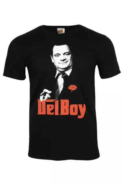 Only Fools and Horses Del Boy Godfather Style OFFICIAL T Shirt Black