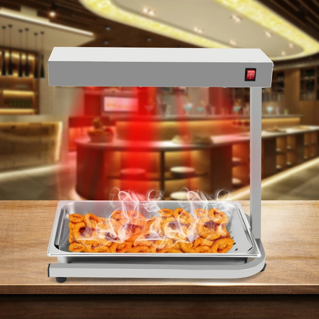 Commercial Infrared French Fry Food Warmer Fryer Dump Station Heating Lamp 500W