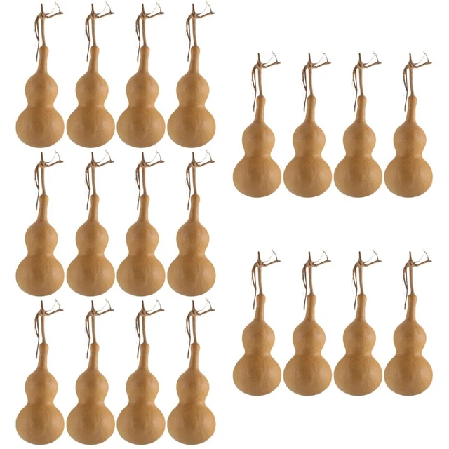 20 piezas calabaza de cintura prensada piel blanca calabaza natural Hu Lu figura de calabaza