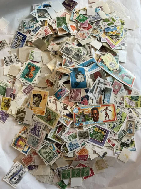 Lot of 7 oz. Foreign Stamps
