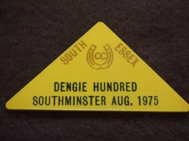 Caravan Club Rally Badge - Dengie Hundred Southminster - Aug 1975
